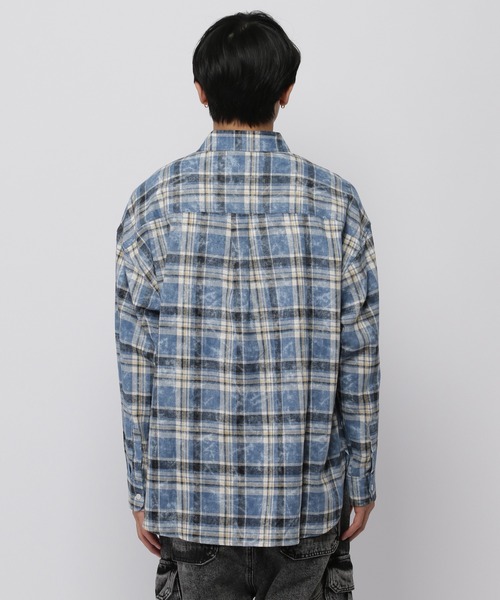 V2(ブイツー)の「V2/VINTAGE チェックシャツ(シャツ/ブラウス・メンズ・ブラウン/ブルー・SMALL/MEDIUM)」の19枚目の写真