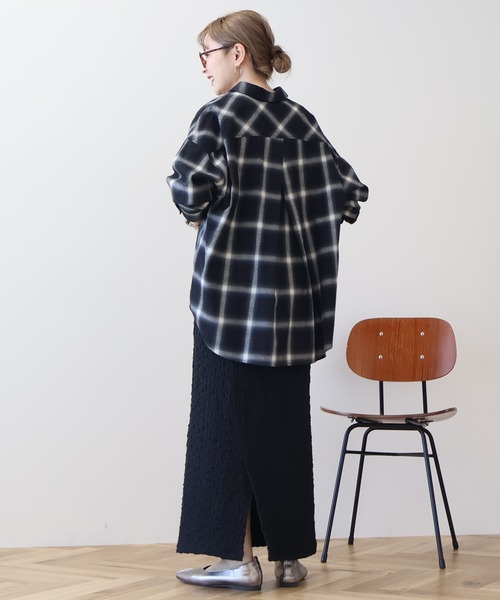 ブラウス シャツ 40/2ビエラチェックシャツ レディース セール】バックタックチェックビエラシャツ（シャツ/ブラウス