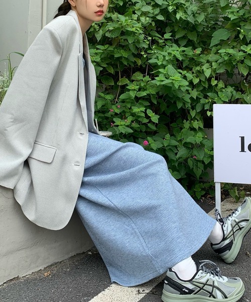 aimoha(アイモハ)の「リラックスフィットニットワンピース (SS)(ワンピース・レディース・ブルー/ブラック・FREE)」の21枚目の写真