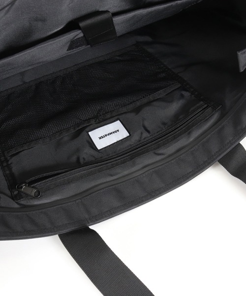 【ADAMPATEK/アダムパテック】firm polyester tote bag / ポリエステルビッグトートバッグ（トートバッグ）｜ADAM PATEK（アダムパテック）