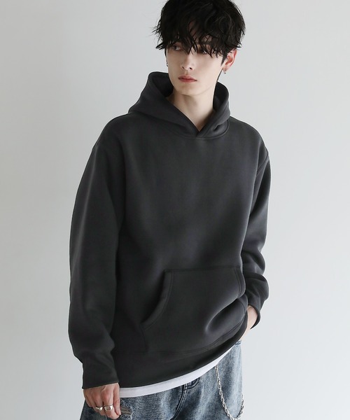 ASTRONOMY(アストロノミー)の「Buyer's select/裏起毛ヘビーウェイトビッグシルエットプルパーカー(パーカー・メンズ・チャコール/グリーン/ブラウン/グレー/ブラック・L/LL/M)」の2枚目の写真