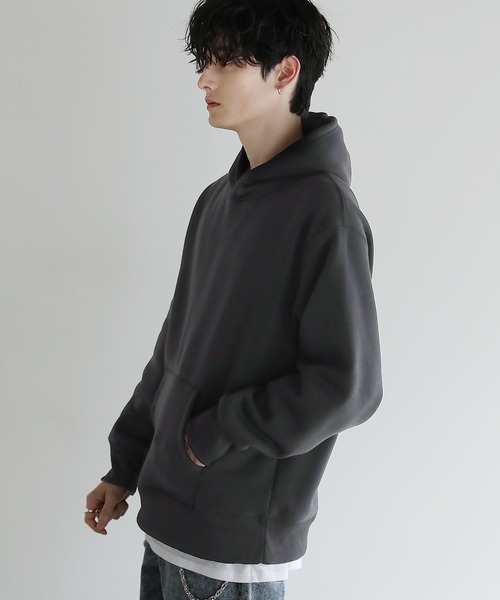 ASTRONOMY(アストロノミー)の「Buyer's select/裏起毛ヘビーウェイトビッグシルエットプルパーカー(パーカー・メンズ・チャコール/グリーン/ブラウン/グレー/ブラック・L/LL/M)」の7枚目の写真