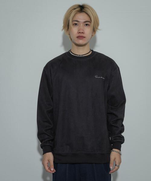 SENSE OF PLACE by URBAN RESEARCH(センスオブプレイスバイアーバンリサーチ)の「シシュウフェイクスエードC/Nスウェット(スウェット・メンズ・チャコールグレー/ライトベージュ/ブラウン/ダークブラウン/ベージュ・MEDIUM/LARGE)」の12枚目の写真