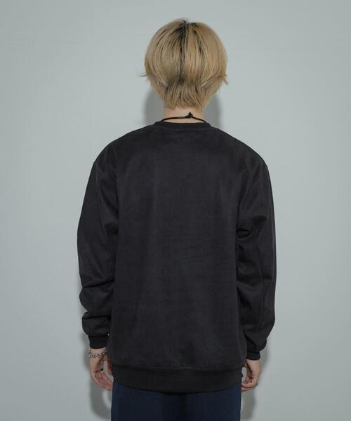 SENSE OF PLACE by URBAN RESEARCH(センスオブプレイスバイアーバンリサーチ)の「シシュウフェイクスエードC/Nスウェット(スウェット・メンズ・チャコールグレー/ライトベージュ/ブラウン/ダークブラウン/ベージュ・MEDIUM/LARGE)」の14枚目の写真