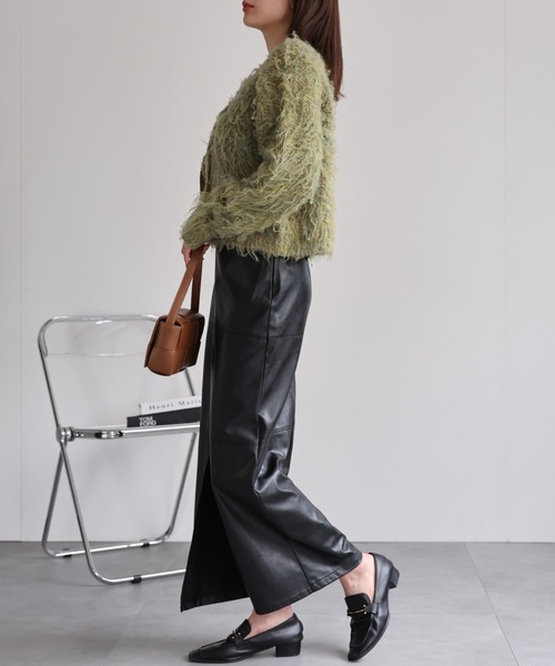 【セール】＜ふわふわ＞ミックスシャギー ショート丈カーディガン/カーデ/秋冬（カーディガン/ボレロ）｜sakishimatokyo（サキシマトーキョー）