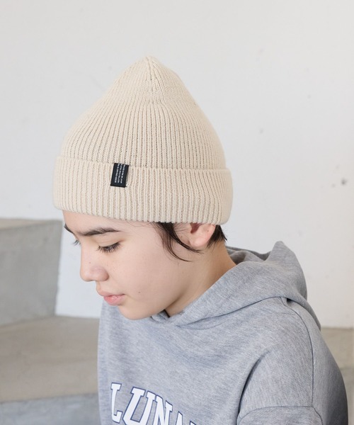 GLOBAL WORK（グローバルワーク）の「洗えるニットワッチ/152636（ニットキャップ/ビーニー・キッズ・ブラック/アイボリー・FREE）」の12枚目の写真