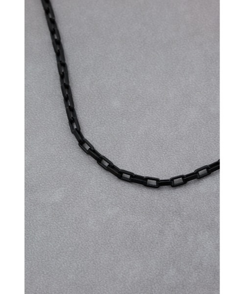 AZUL by moussy(アズールバイマウジー)の「ロングネックレス(ネックレス・メンズ・シルバー/ブラック・FREE)」の6枚目の写真