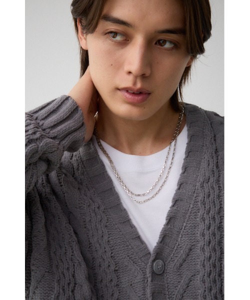 AZUL by moussy(アズールバイマウジー)の「ロングネックレス(ネックレス・メンズ・シルバー/ブラック・FREE)」の8枚目の写真