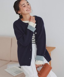 ダブルフェイスニットコート/カーディガン