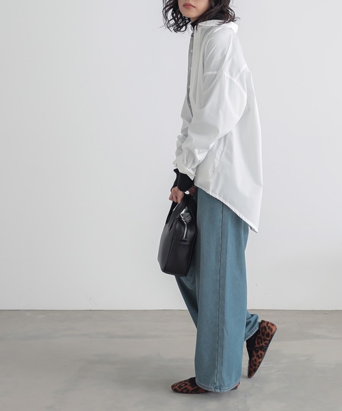 n'OrLABEL（ノアールレーベル）の「『裏ベロアデニムバギーパンツ』（デニムパンツ・レディース・ブラック/ネイビー/ブルー・3L/L～LL/S～Ｍ）」の9枚目の写真