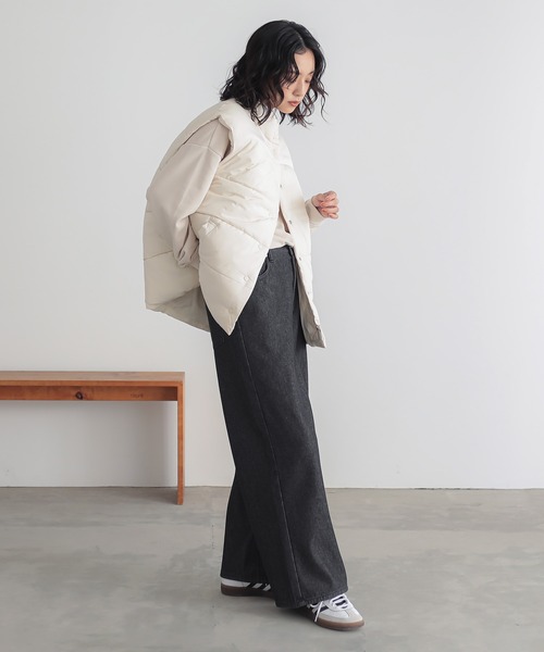 n'OrLABEL（ノアールレーベル）の「『裏ベロアデニムバギーパンツ』（デニムパンツ・レディース・ブラック/ネイビー/ブルー・3L/L～LL/S～Ｍ）」の18枚目の写真