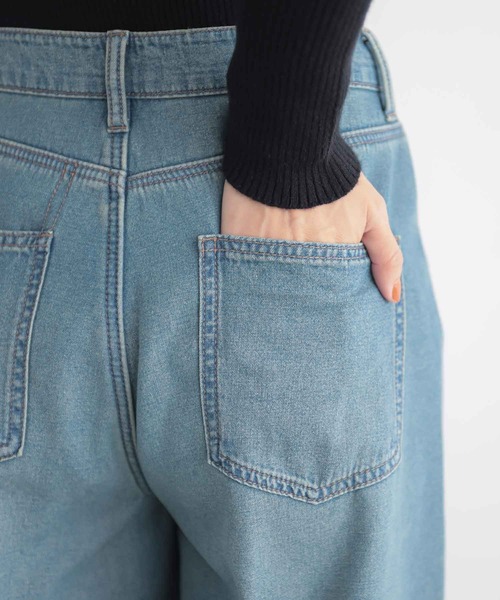 n'OrLABEL（ノアールレーベル）の「『裏ベロアデニムバギーパンツ』（デニムパンツ・レディース・ブラック/ネイビー/ブルー・3L/L～LL/S～Ｍ）」の20枚目の写真