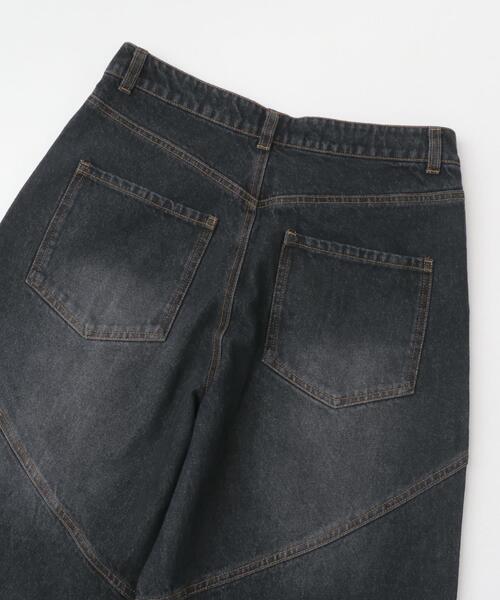 SENSE OF PLACE by URBAN RESEARCH(センスオブプレイスバイアーバンリサーチ)の「ラウンドパネルワイドデニム(その他パンツ・メンズ・ブラック/インディゴブルー・LARGE/MEDIUM)」の17枚目の写真