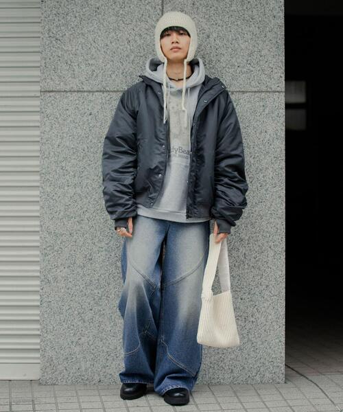 SENSE OF PLACE by URBAN RESEARCH(センスオブプレイスバイアーバンリサーチ)の「ラウンドパネルワイドデニム(その他パンツ・メンズ・ブラック/インディゴブルー・LARGE/MEDIUM)」の12枚目の写真