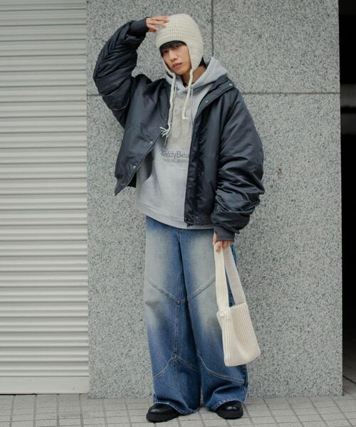 SENSE OF PLACE by URBAN RESEARCH(センスオブプレイスバイアーバンリサーチ)の「ラウンドパネルワイドデニム(その他パンツ・メンズ・ブラック/インディゴブルー・LARGE/MEDIUM)」の11枚目の写真