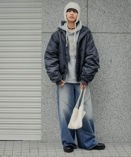 SENSE OF PLACE by URBAN RESEARCH(センスオブプレイスバイアーバンリサーチ)の「ラウンドパネルワイドデニム(その他パンツ・メンズ・ブラック/インディゴブルー・LARGE/MEDIUM)」の10枚目の写真