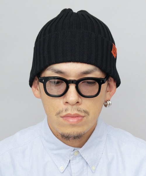 KRIFF MAYER(クリフメイヤー)の「綿混 リブ編み ニットワッチ(ニット帽)(ニットキャップ/ビーニー・メンズ・グレー/ブラック/ブラウン/ネイビー・FREE)」の6枚目の写真