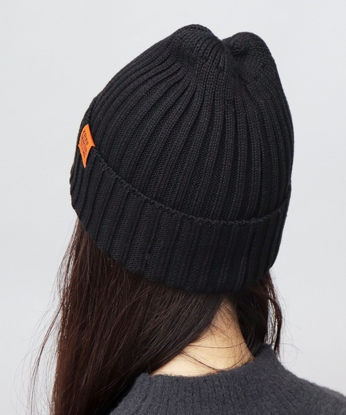 KRIFF MAYER(クリフメイヤー)の「綿混 リブ編み ニットワッチ(ニット帽)(ニットキャップ/ビーニー・メンズ・グレー/ブラック/ブラウン/ネイビー・FREE)」の11枚目の写真
