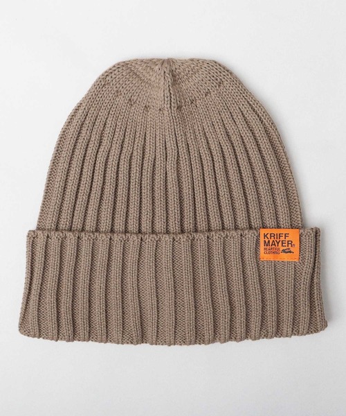 KRIFF MAYER(クリフメイヤー)の「綿混 リブ編み ニットワッチ(ニット帽)(ニットキャップ/ビーニー・メンズ・グレー/ブラック/ブラウン/ネイビー・FREE)」の22枚目の写真