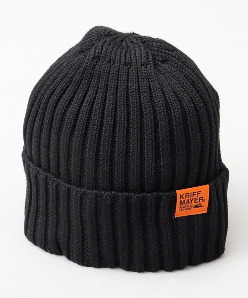 KRIFF MAYER(クリフメイヤー)の「綿混 リブ編み ニットワッチ(ニット帽)(ニットキャップ/ビーニー・メンズ・グレー/ブラック/ブラウン/ネイビー・FREE)」の14枚目の写真