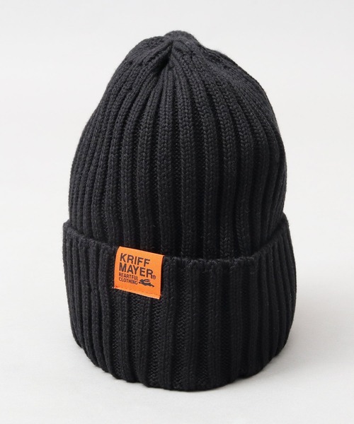 セール】綿混 リブ編み ニットワッチ（ニット帽）（ニットキャップ