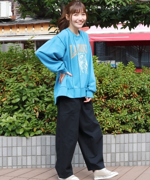 チチカカ（チチカカ）の「ツイルオウウ゛ァムパンツ（その他パンツ・レディース・ベージュ/ブラック・FREE）」の12枚目の写真