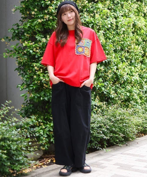 チチカカ（チチカカ）の「ツイルオウウ゛ァムパンツ（その他パンツ・レディース・ベージュ/ブラック・FREE）」の21枚目の写真