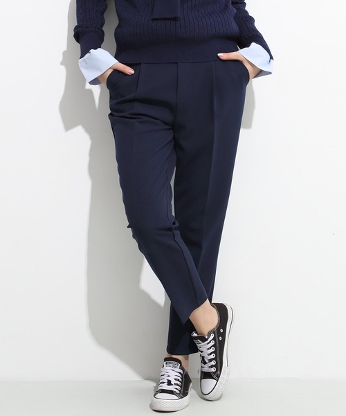 by LEGNA(バイレグナ)の「【全14色】選べる丈 センタープレステーパードパンツ(その他パンツ・レディース・ネイビー/ダークブルー/アイボリー/ブラック/ラベンダー/ミント/イエロー/チャコールグレー/ライトベージュ/ライトブルー/ベビーピンク/ダークブラウン/ブラウン・L-Regular/M-Regular/S-Regular/L-Short/S-Short/M-Short)」の22枚目の写真