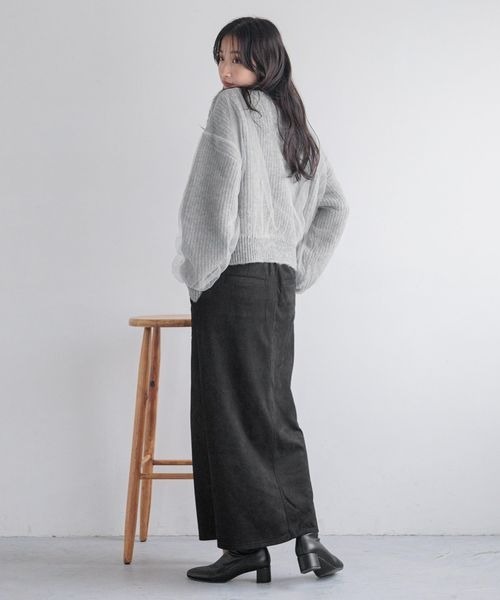 LOWRYS FARM(ローリーズファーム)の「チュールパールニットLS 233865(ニット/セーター・レディース・グレー/オフホワイト/ブラック・FREE)」の19枚目の写真