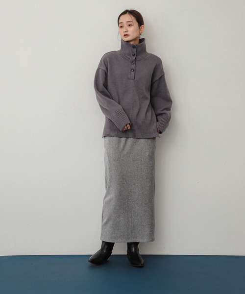 SENSE OF PLACE by URBAN RESEARCH(センスオブプレイスバイアーバンリサーチ)の「ラメカットコールナロースカート(スカート・レディース・レッド/グレー/ブラック・SHORT/ONE)」の9枚目の写真