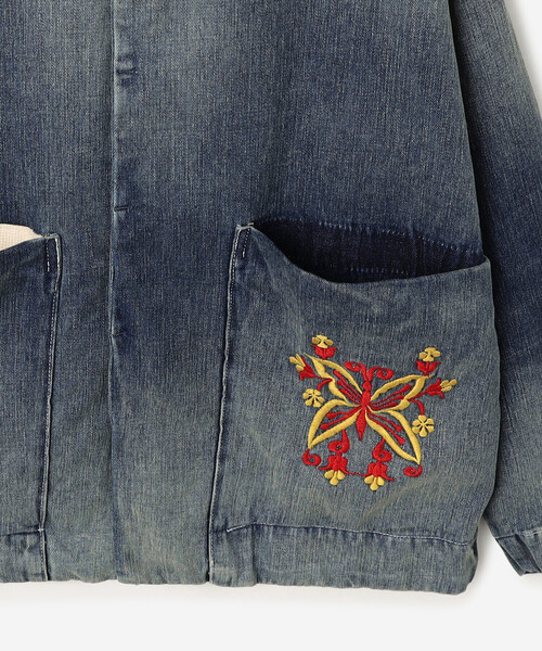Bshop（ビショップ）の「Monostereo | デニムジャケット WOMEN（デニムジャケット・レディース・インディゴブルー・M）」の8枚目の写真
