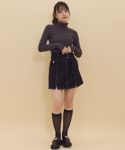 REDYAZEL（レディアゼル）の「ポケットベルトミニスカート（スカート・レディース・ブルー/オフホワイト/ブラック・SMALL/MEDIUM）」の21枚目の写真
