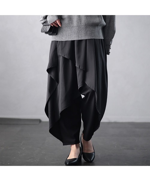アシメレイヤードサルエルパンツ（その他パンツ）｜GOLDJAPAN
