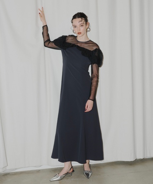 スーツ・フォーマル・ドレス ANDRESD frills flare dress セール】フリルフレアドレス / frills flare dress（ドレス）｜ANDRESD