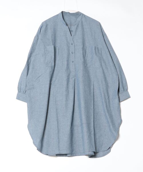 terrace(テラス)の「ツーポケダンガリーシャツワンピース(ワンピース・レディース・ブルー/グレー/ブラック・MEDIUM)」の19枚目の写真