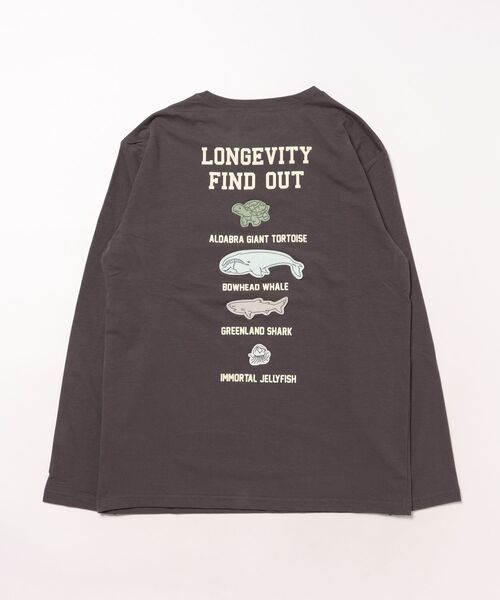 KRIFF MAYER Kid's Collection(クリフメイヤーキッズコレクション)の「UVカットさら長袖Tシャツ(長寿)(Tシャツ/カットソー・キッズ・ライトグリーン/グレー/マスタード/グレイッシュベージュ/チャコール/サックスブルー・170/160/150/140/130/120)」の9枚目の写真