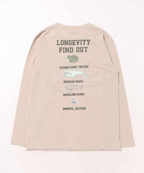 KRIFF MAYER Kid's Collection(クリフメイヤーキッズコレクション)の「UVカットさら長袖Tシャツ(長寿)(Tシャツ/カットソー・キッズ・ライトグリーン/グレー/マスタード/グレイッシュベージュ/チャコール/サックスブルー・170/160/150/140/130/120)」の10枚目の写真