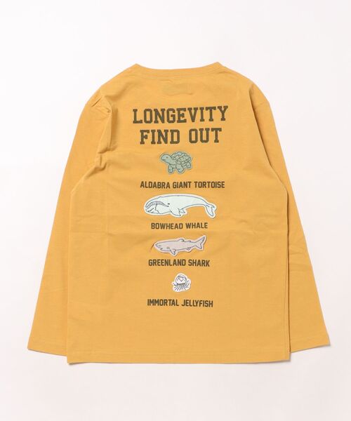 KRIFF MAYER Kid's Collection(クリフメイヤーキッズコレクション)の「UVカットさら長袖Tシャツ(長寿)(Tシャツ/カットソー・キッズ・ライトグリーン/グレー/マスタード/グレイッシュベージュ/チャコール/サックスブルー・170/160/150/140/130/120)」の11枚目の写真