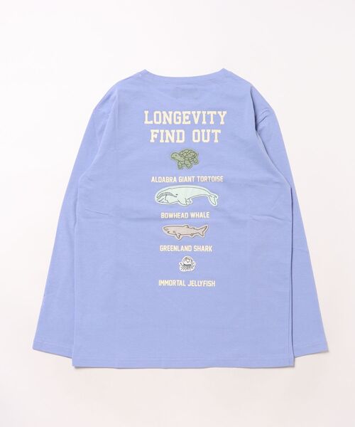 KRIFF MAYER Kid's Collection(クリフメイヤーキッズコレクション)の「UVカットさら長袖Tシャツ(長寿)(Tシャツ/カットソー・キッズ・ライトグリーン/グレー/マスタード/グレイッシュベージュ/チャコール/サックスブルー・170/160/150/140/130/120)」の12枚目の写真