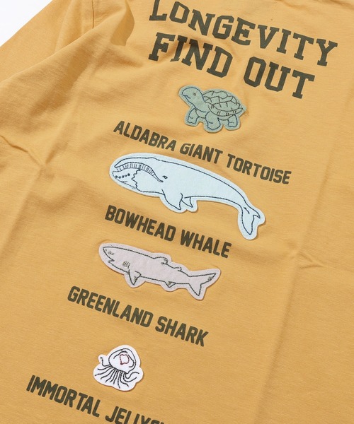KRIFF MAYER Kid's Collection(クリフメイヤーキッズコレクション)の「UVカットさら長袖Tシャツ(長寿)(Tシャツ/カットソー・キッズ・ライトグリーン/グレー/マスタード/グレイッシュベージュ/チャコール/サックスブルー・170/160/150/140/130/120)」の18枚目の写真