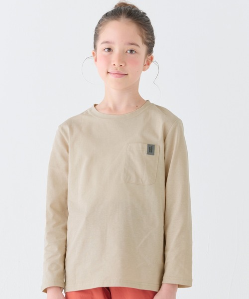 KRIFF MAYER Kid's Collection(クリフメイヤーキッズコレクション)の「UVカットさら長袖Tシャツ(長寿)(Tシャツ/カットソー・キッズ・ライトグリーン/グレー/マスタード/グレイッシュベージュ/チャコール/サックスブルー・170/160/150/140/130/120)」の13枚目の写真