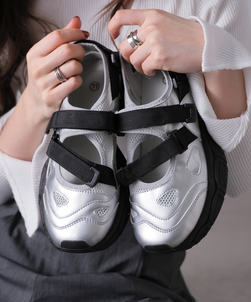 セール】厚底ベルトスニーカーサンダル（サンダル）｜VIVIAN