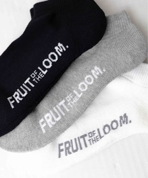 FRUIT OF THE LOOM（フルーツオブザルーム）の「『FRUIT OF THE LOOM』アンクル丈無地底パイル3Pソックス（ソックス/靴下・メンズ）」