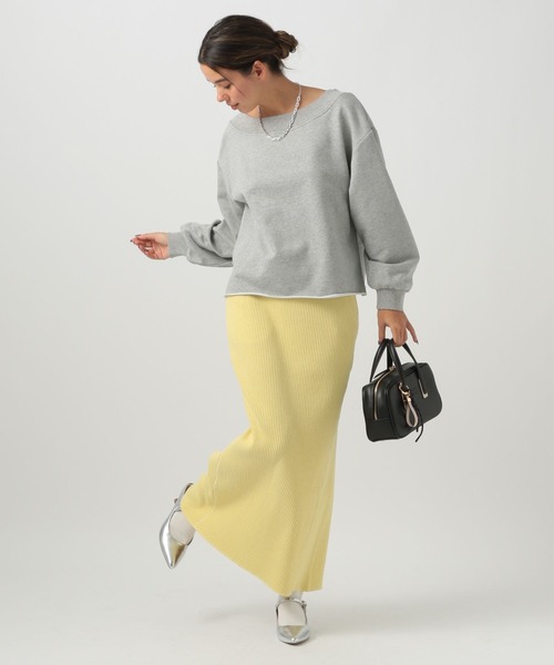 BAYFLOW（ベイフロー）の「[キレイ目に着られる]オフショルダースウェットプルオーバー（スウェット・レディース・レッド/杢グレー/オフホワイト・FREE）」の19枚目の写真