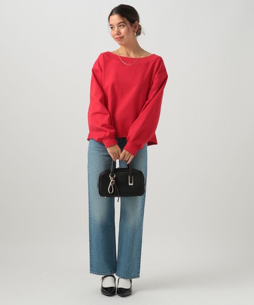 BAYFLOW（ベイフロー）の「[キレイ目に着られる]オフショルダースウェットプルオーバー（スウェット・レディース・レッド/杢グレー/オフホワイト・FREE）」の20枚目の写真