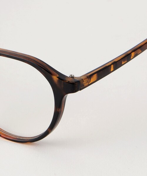 green label relaxing（グリーンレーベルリラクシング）の「コンビフレーム クリアレンズ メガネ（メガネ・レディース・ブラック/ブラウン・FREE）」の3枚目の写真