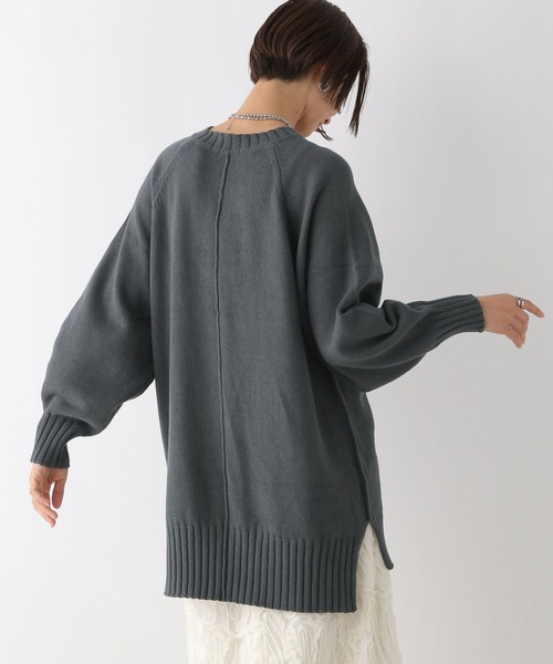 LEPSIM（レプシィム）の「ラグランニットチュニック　291609（ニット/セーター・レディース・アイボリー/ミント/ブルー系その他/チャコールグレー・FREE）」の11枚目の写真