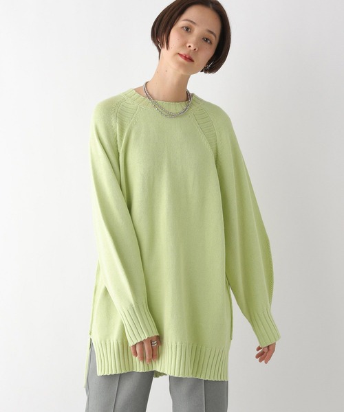 LEPSIM（レプシィム）の「ラグランニットチュニック　291609（ニット/セーター・レディース・アイボリー/ミント/ブルー系その他/チャコールグレー・FREE）」の7枚目の写真