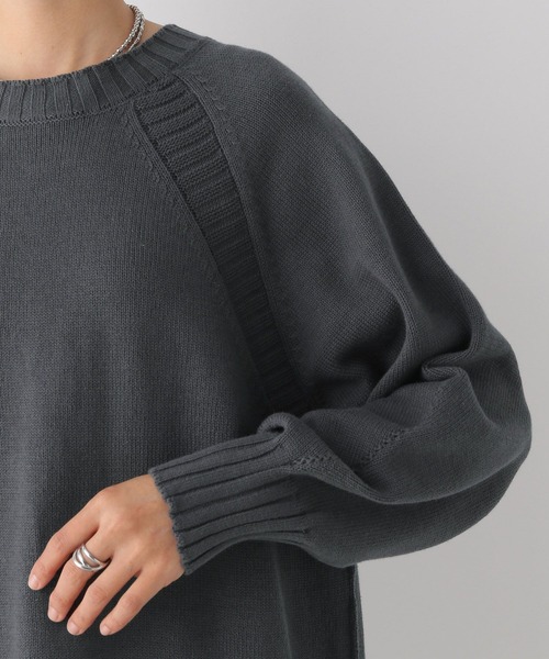 LEPSIM（レプシィム）の「ラグランニットチュニック　291609（ニット/セーター・レディース・アイボリー/ミント/ブルー系その他/チャコールグレー・FREE）」の19枚目の写真