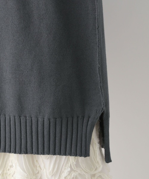 LEPSIM（レプシィム）の「ラグランニットチュニック　291609（ニット/セーター・レディース・アイボリー/ミント/ブルー系その他/チャコールグレー・FREE）」の18枚目の写真